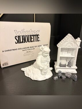 Department 56 Winter Silhouette Christmas Dollhouse Built By Grandfather 78587